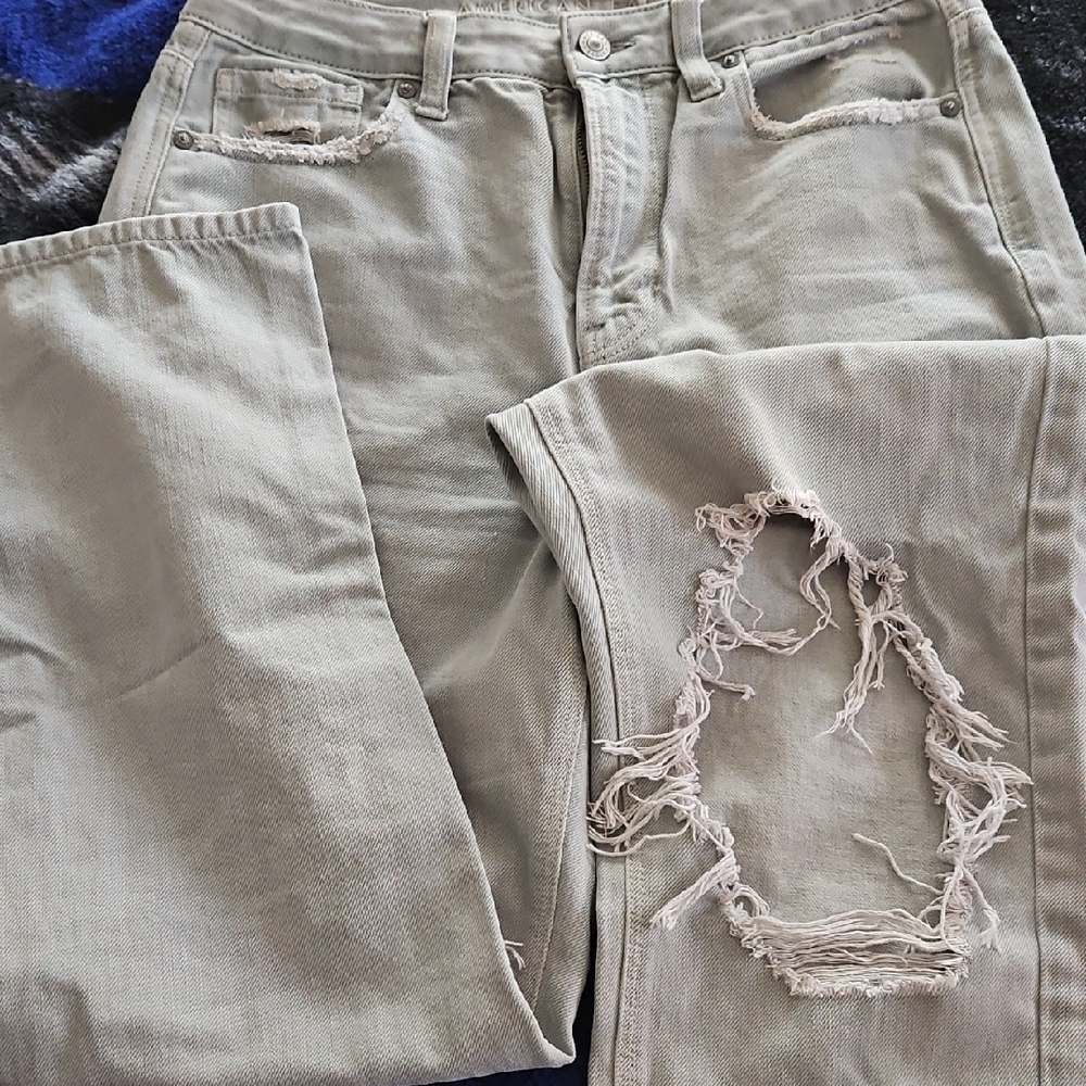 American Eagle Outfitters Light Gray Jeans